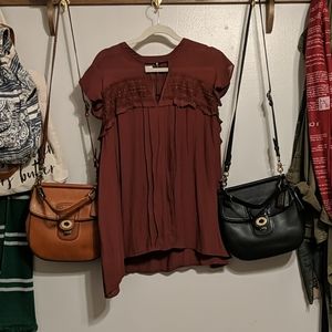 Maurice's rust colored top